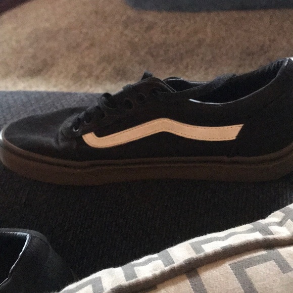 black and brown vans old skool